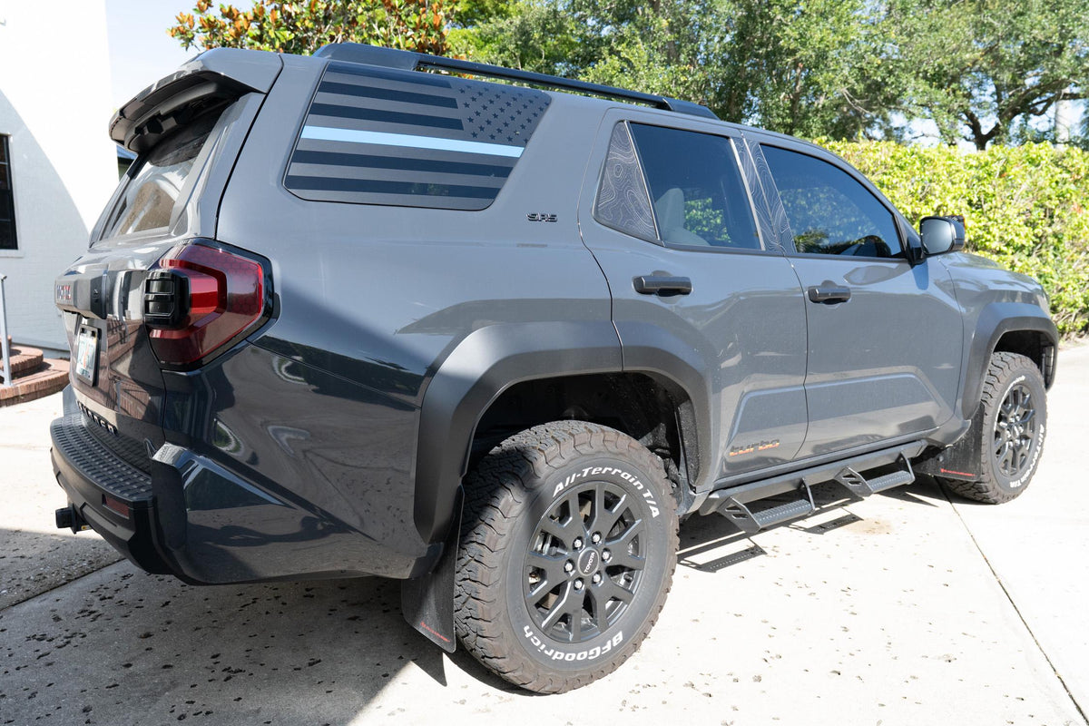 4Runner American Flag Window Decals: 2025 6th Gen Overlay Stickers