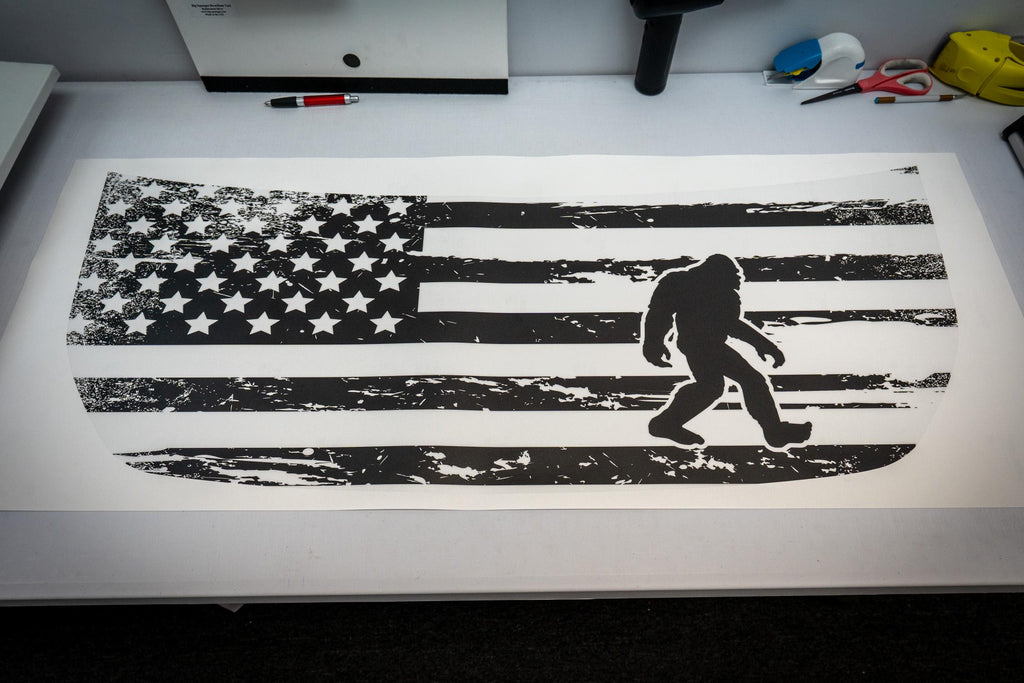 2021+ Bronco American Flag Hood Overlay Soldier Bigfoot 2022 2023 2024 2025