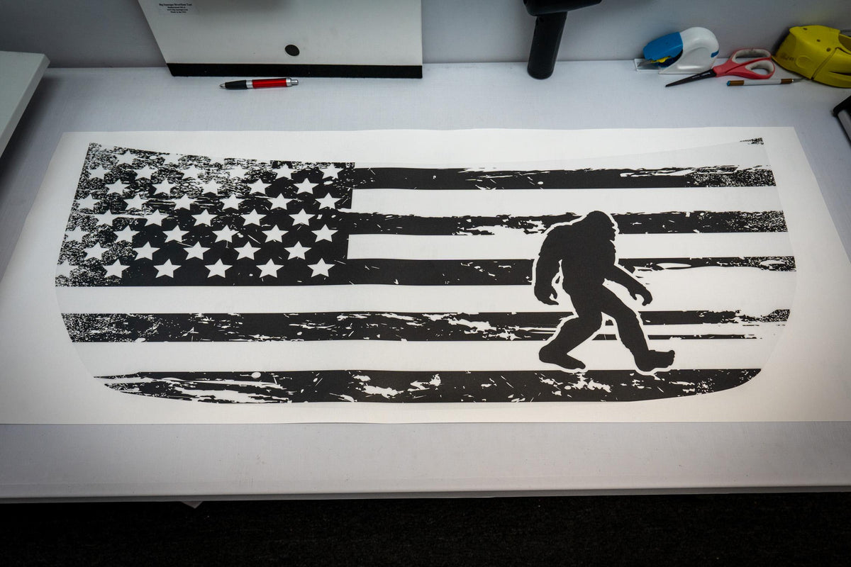 2021+ Bronco American Flag Hood Overlay Soldier Bigfoot 2022 2023 2024 2025