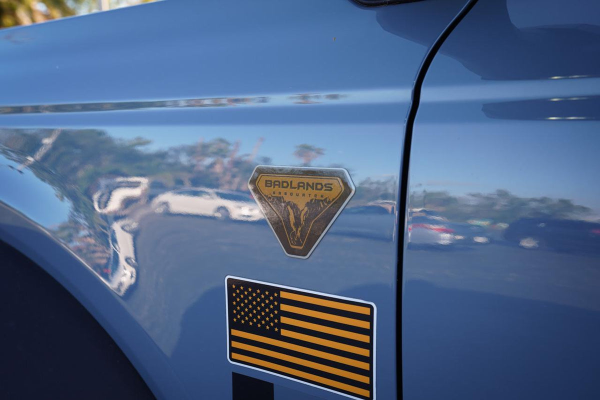 2021 Bronco Fender Emblem Overlay Tint Decals: Dark Smoke, Light Smoke, Red, Yellow 2022 2023 2024 2025 2026