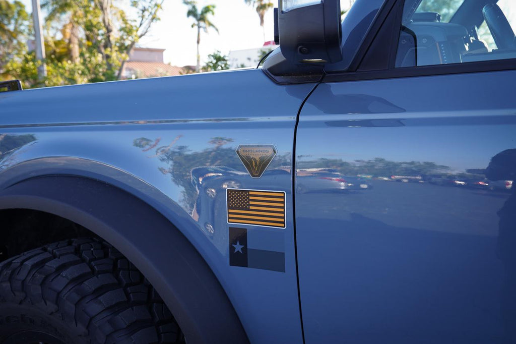 2021 Bronco Fender Emblem Overlay Tint Decals: Dark Smoke, Light Smoke, Red, Yellow 2022 2023 2024 2025 2026