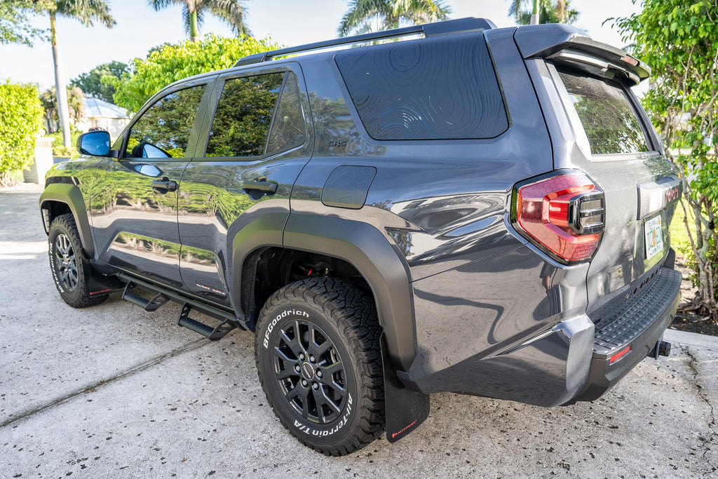 2025 Toyota 4Runner 6th Gen Topographic Map Window Overlays Decals Stickers V2