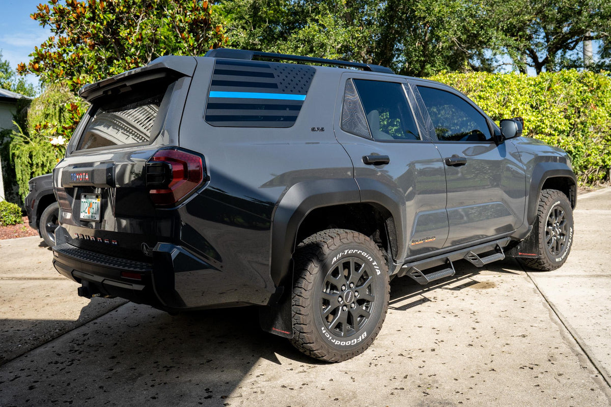 4Runner American Flag Window Decals: 2025 6th Gen Overlay Stickers