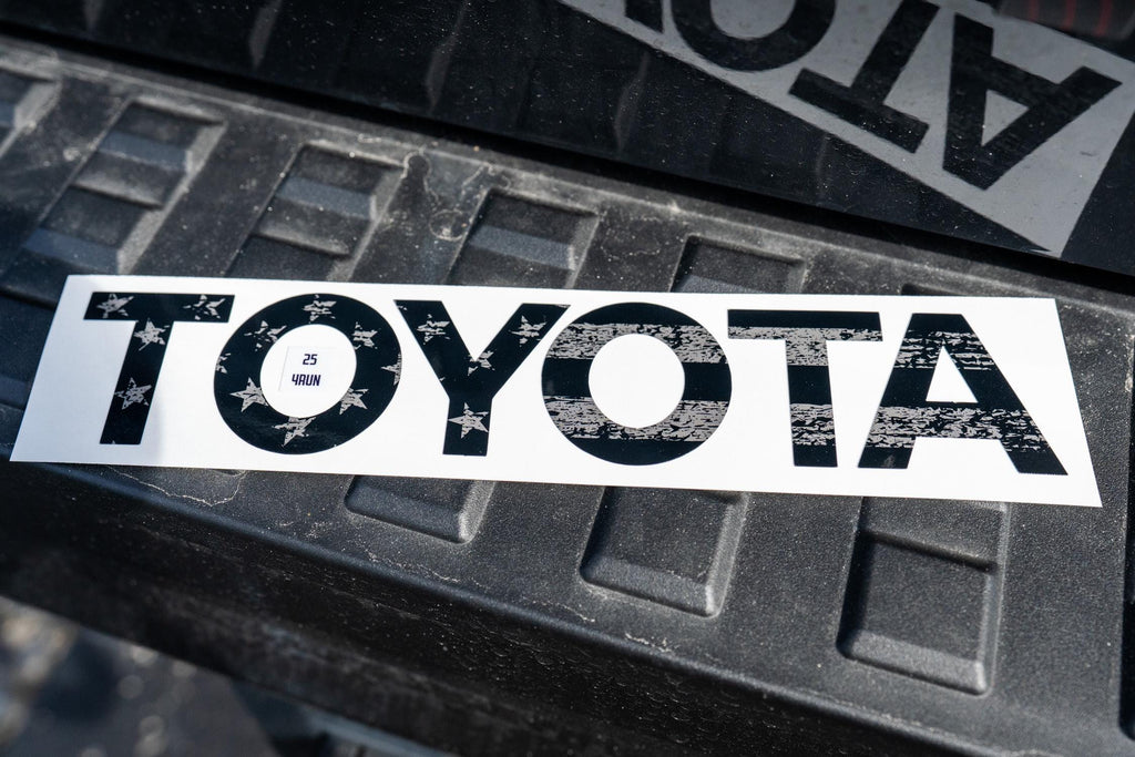 2025 TOYOTA 4Runner American Flag Rear Tailgate Liftgate Letter Inlays 6th Generation 6th Gen