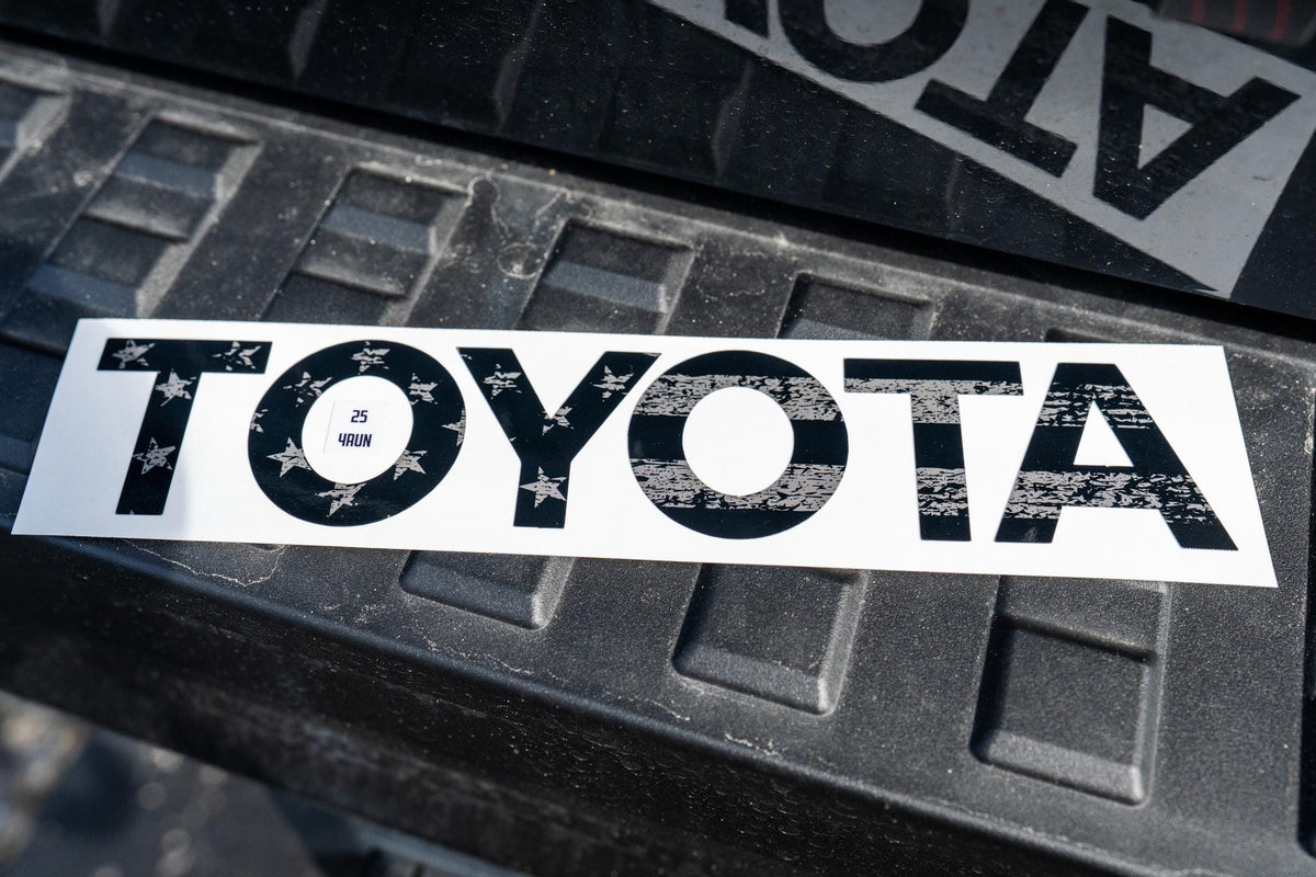 2025 TOYOTA 4Runner American Flag Rear Tailgate Liftgate Letter Inlays 6th Generation 6th Gen