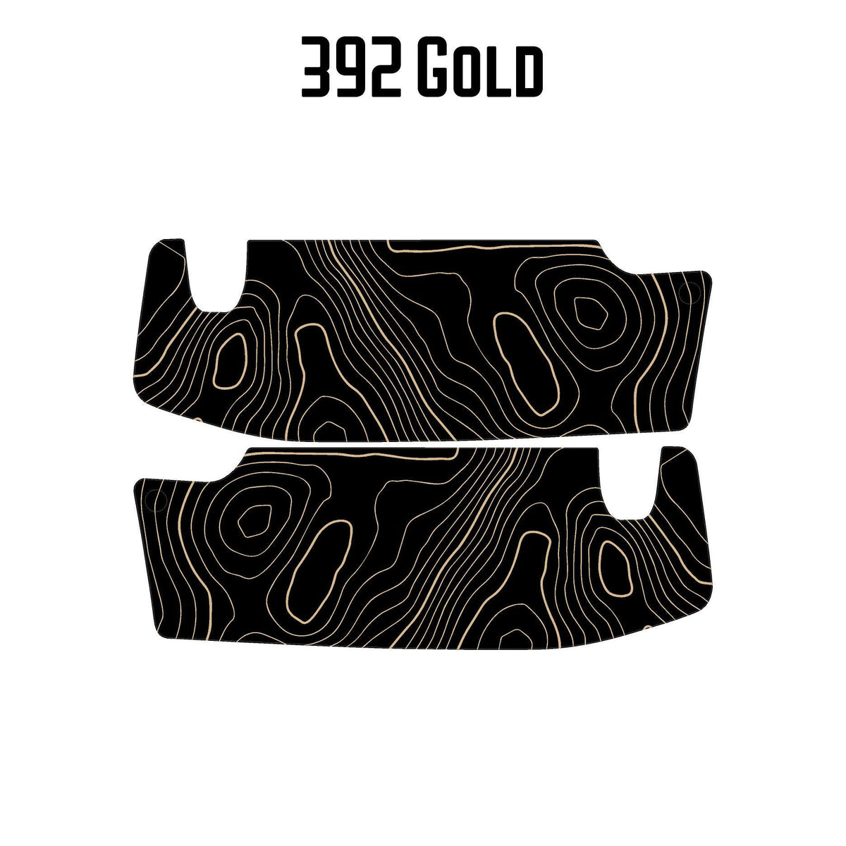 For Jeep Wrangler JL / Gladiator JTTopographic Sun Visor Overlay