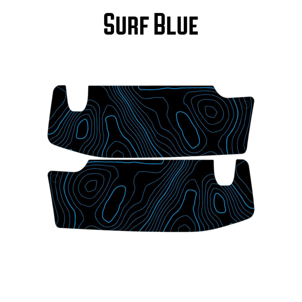 For Jeep Wrangler JL / Gladiator JTTopographic Sun Visor Overlay