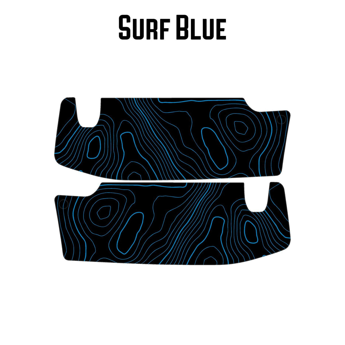 For Jeep Wrangler JL / Gladiator JTTopographic Sun Visor Overlay