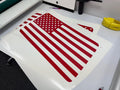 Bronco American Flag Hard Top Vinyl Decals: 2021+ Ford Bronco 4-Door