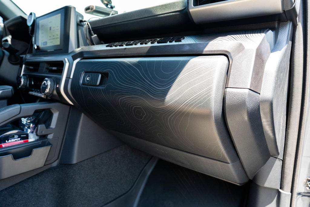 2025 Toyota 4Runner 6th Gen Glove Box Overlay Topographic Map 2024 Tacoma Glovebox