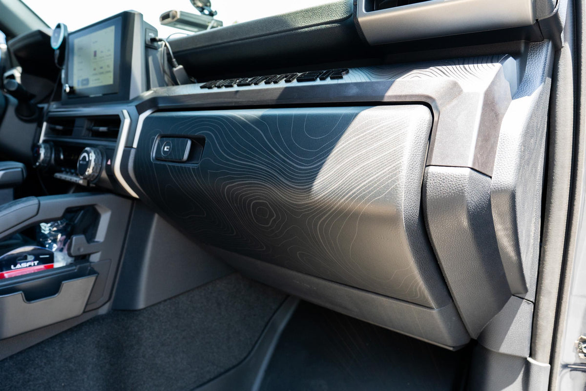 2025 Toyota 4Runner 6th Gen Glove Box Overlay Topographic Map 2024 Tacoma Glovebox