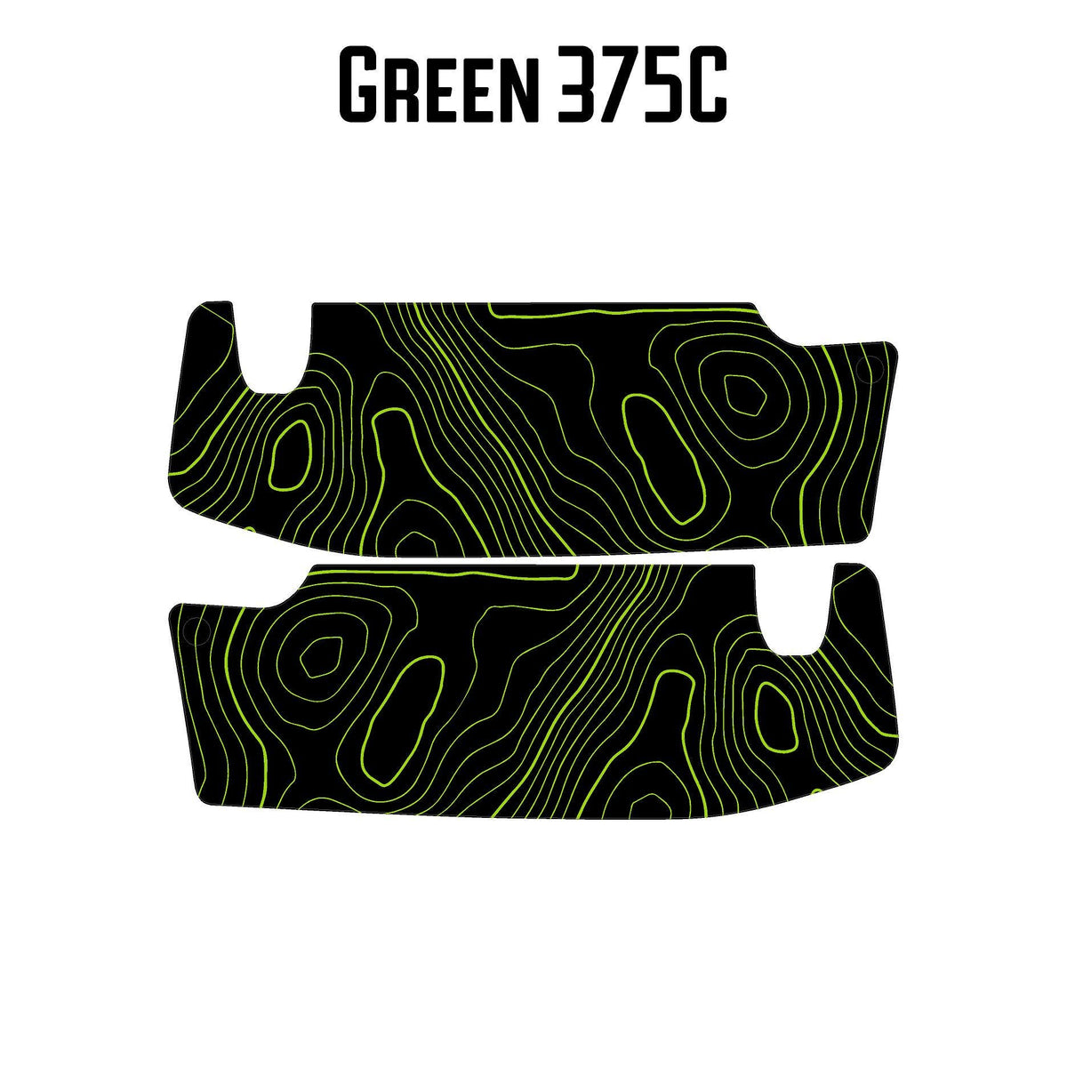 For Jeep Wrangler JL / Gladiator JTTopographic Sun Visor Overlay