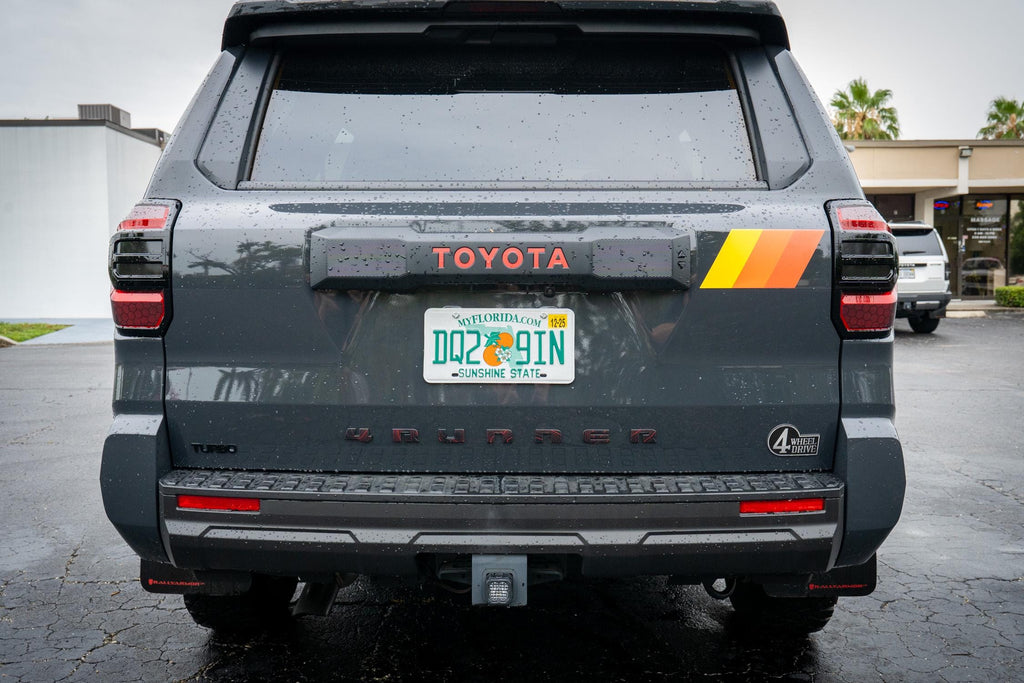 2025 Toyota 4RUNNER Topographic Rear Tailgate Liftgate Letter Overlays 6th Generation 6th Gen