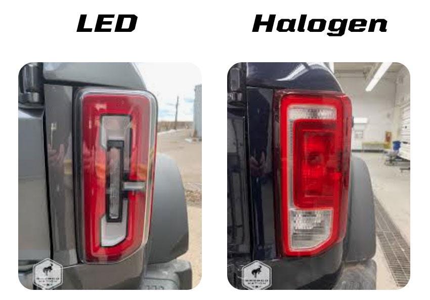 2021+ Bronco Smoked Tail Light Overlay For LED Tails 2022 2023 2024 2025 2026