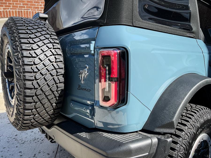 2021+ Bronco Smoked Tail Light Overlay For LED Tails 2022 2023 2024 2025 2026
