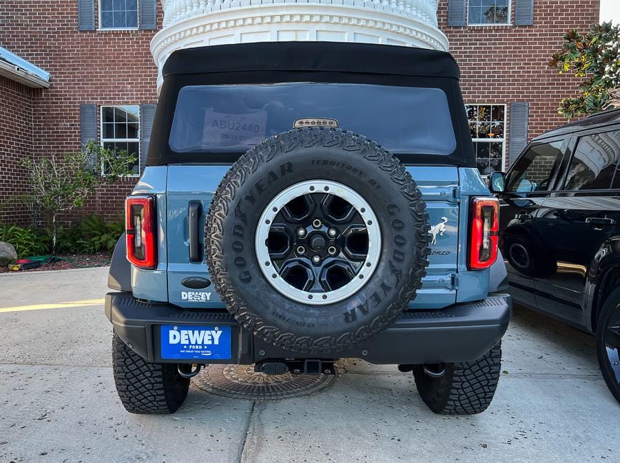 2021+ Bronco Smoked Tail Light Overlay For LED Tails 2022 2023 2024 2025 2026