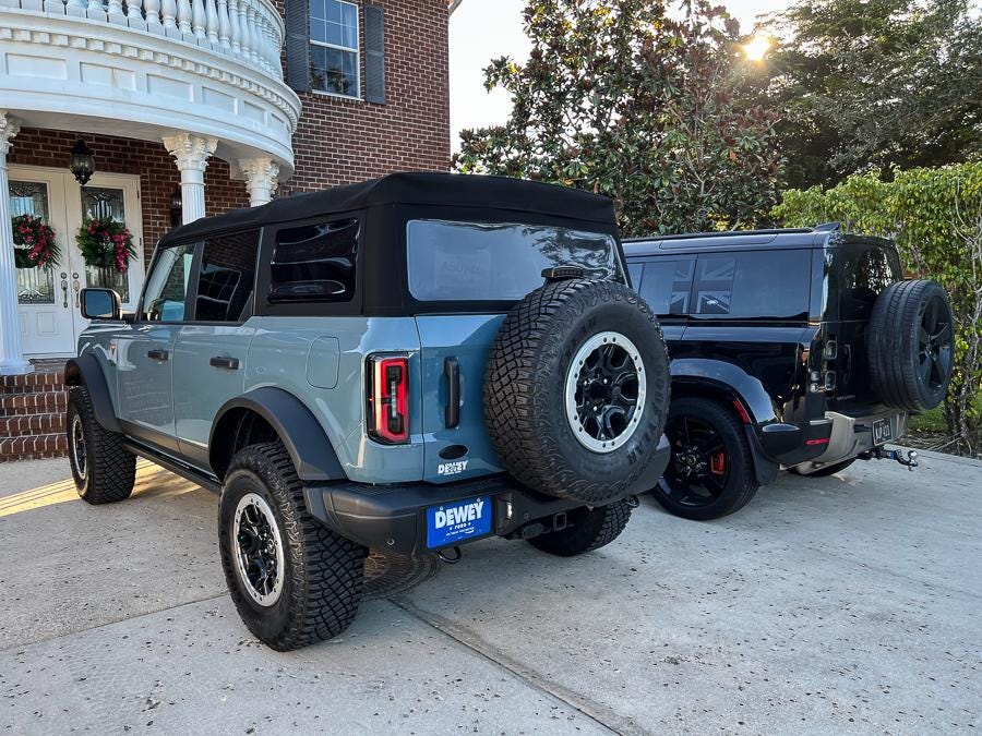 2021+ Bronco Smoked Tail Light Overlay For LED Tails 2022 2023 2024 2025 2026