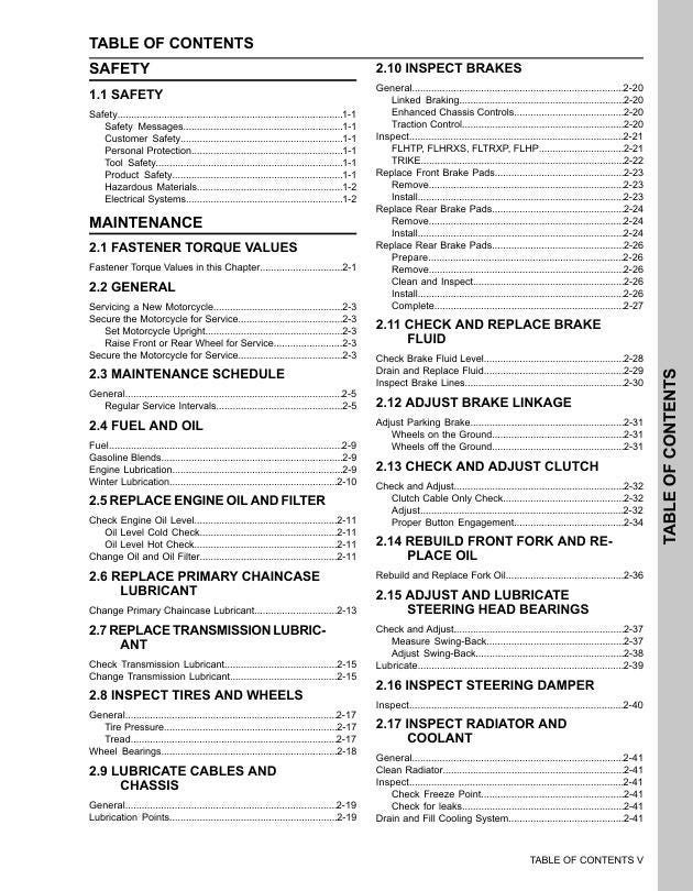 2025 Harley-Davidson Road King Service Manual