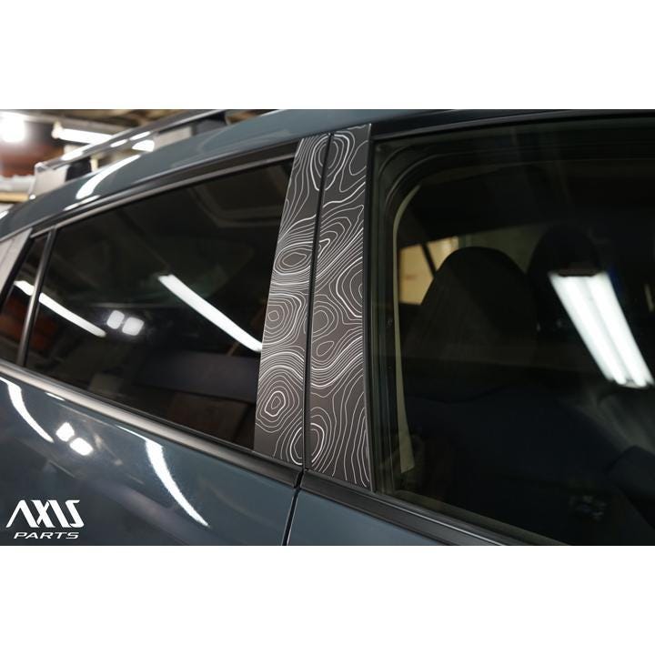 2024 Subaru Crosstrek GU Topographic Map Pillar Overlay Decals Graphics Vinyl 2025
