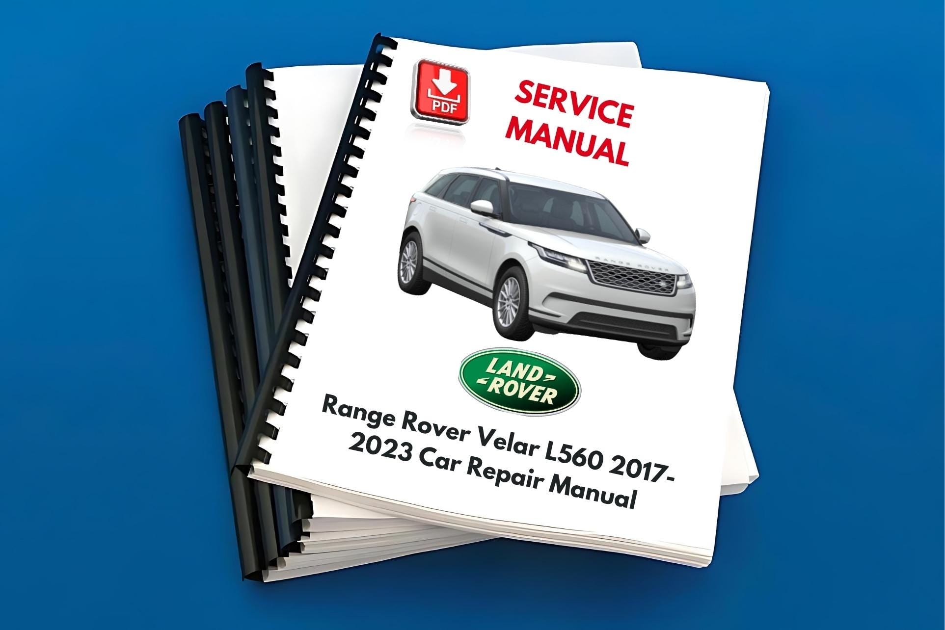 Range Rover Velar L560 2017-2023 Car Repair Manual