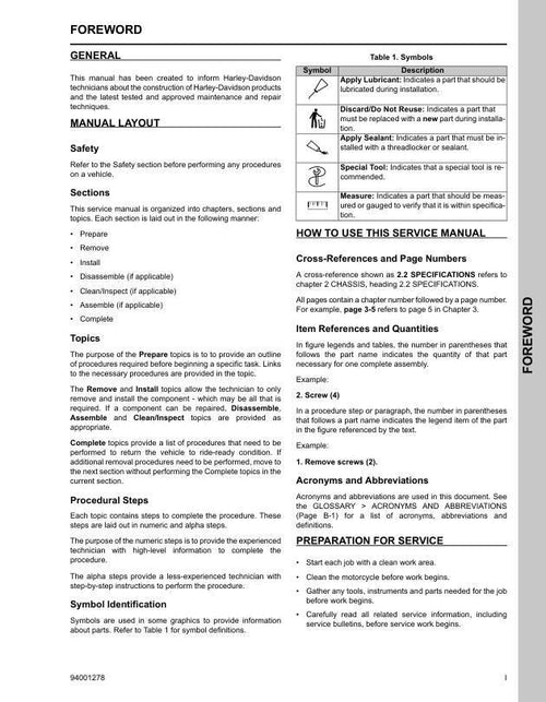 2025 Harley-Davidson  CVO Street Glide FLHXSE Service Manual