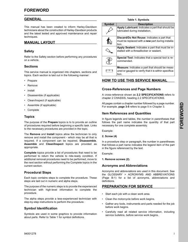 2025 Harley-Davidson CVO Street Glide FLHXSE Service Manual
