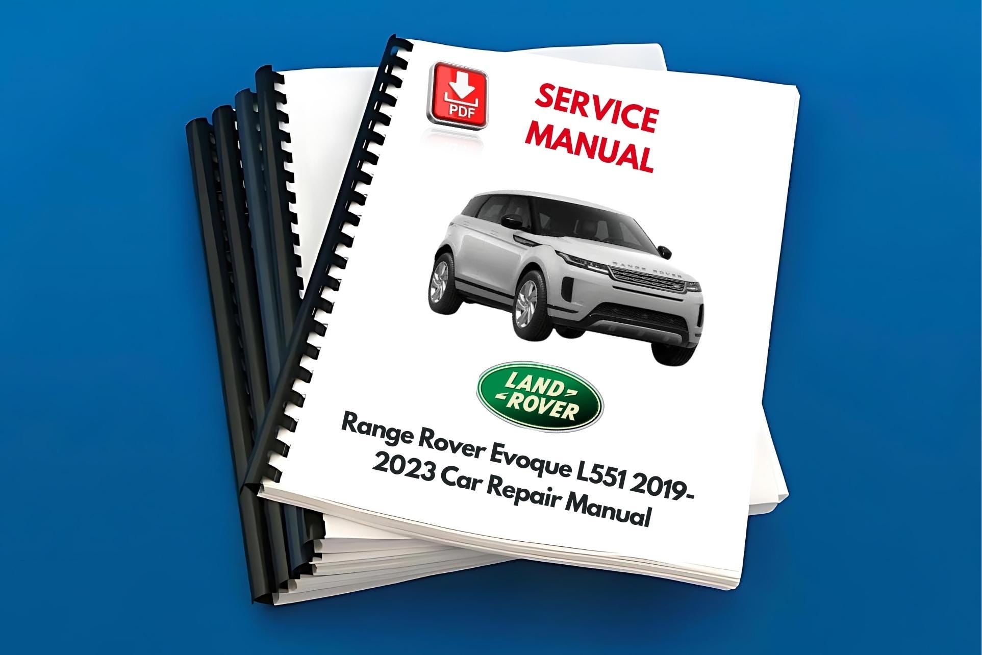 Range Rover Evoque L551 2019-2023 Car Repair Manual