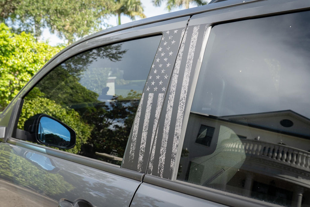 2024 Toyota Tacoma Flag B Pillar Overlays Decals Stickers Graphics 2025 Toyota 4Runner