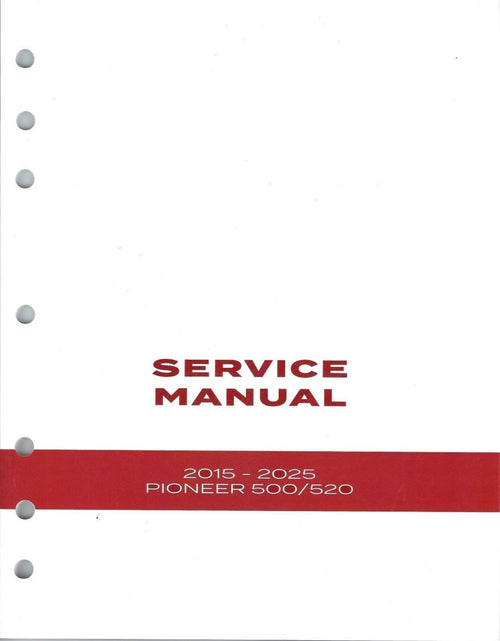 2015-2025 OEM Honda Pioneer 500 SXS500M2/SXS520M2 Factory Service Manual
