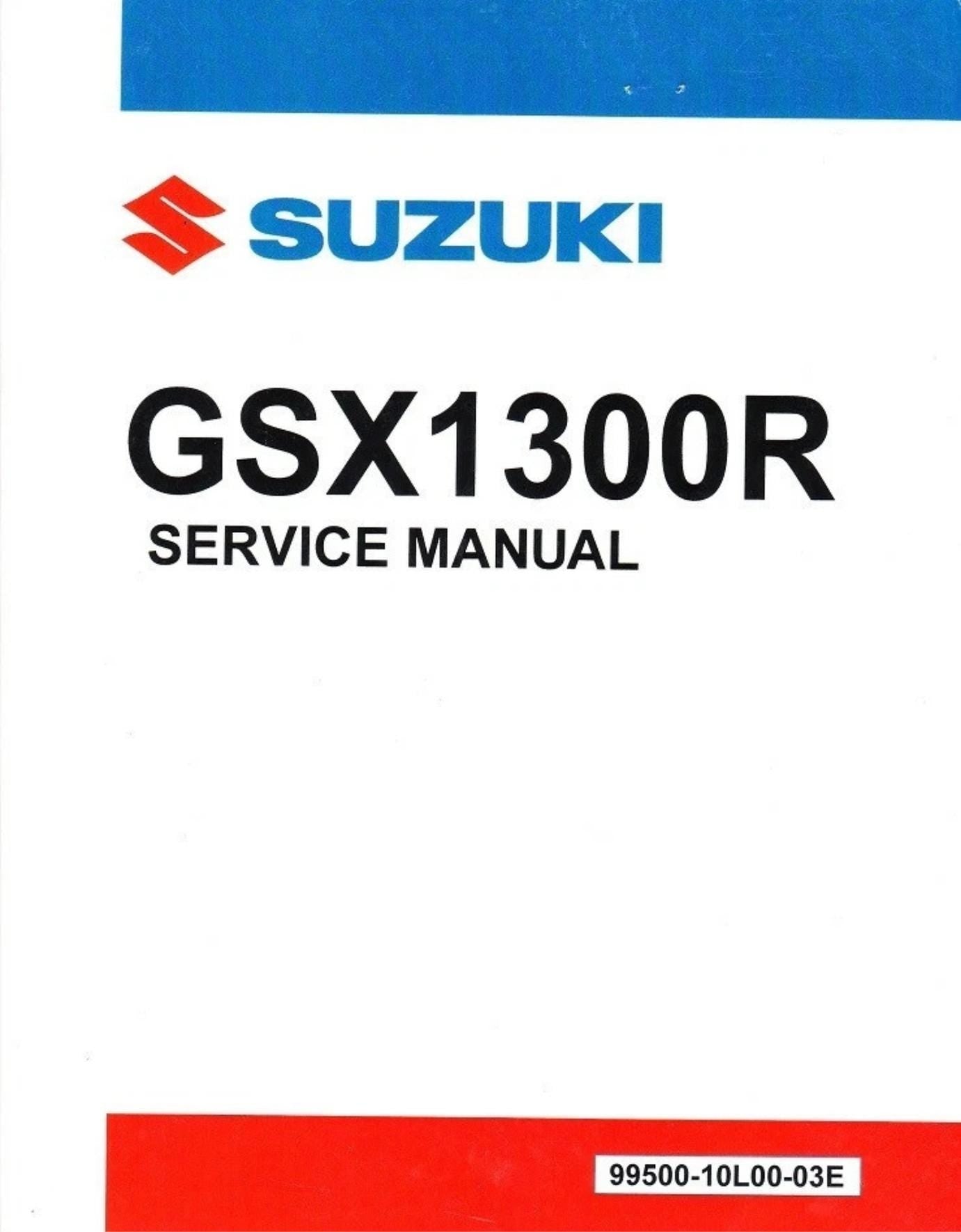 2022 Suzuki GSX1300R OEM Factory Service Repair Workshop Manual