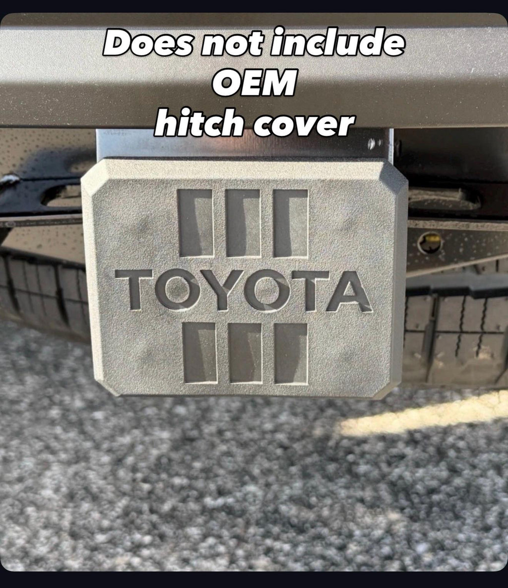 Tri Bar Acrylic INSERTS for 2025 Toyota 4Runner 6th Generation 2024 Toyota Tacoma OEM Hitch Cover