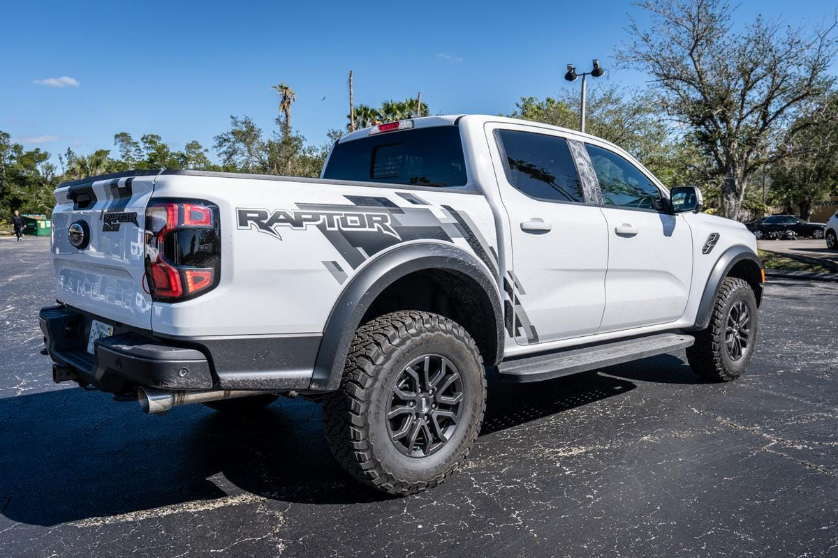 Topographic Map B Pillar Overlays for 2024 Ford Ranger Raptor 2025