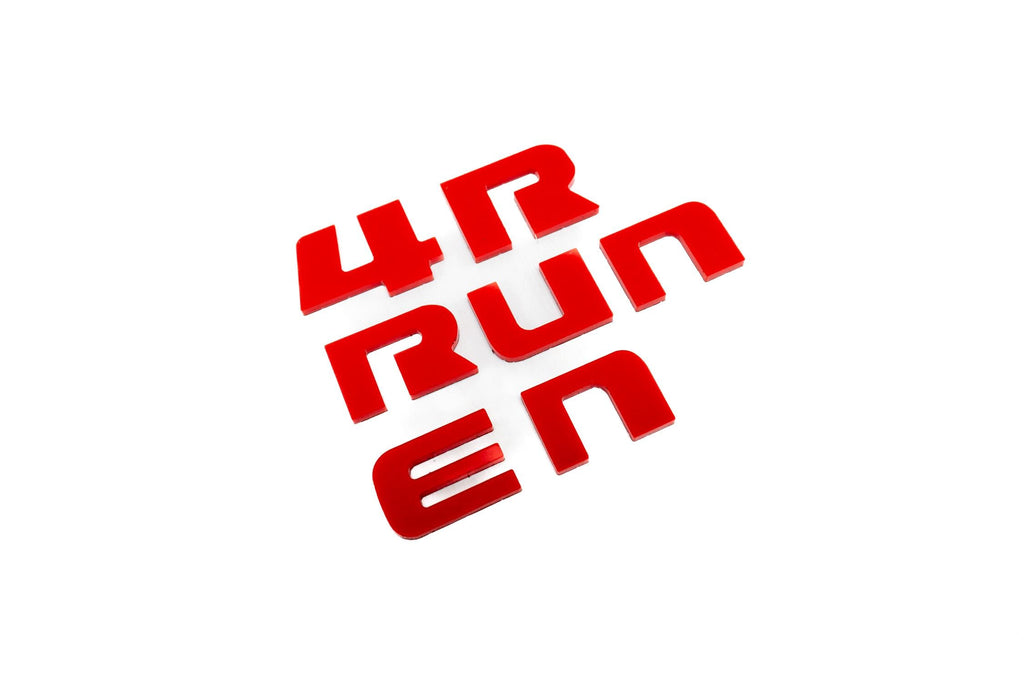 2025 Toyota 4Runner 6th Gen Acrylic Dash Letters ONLY