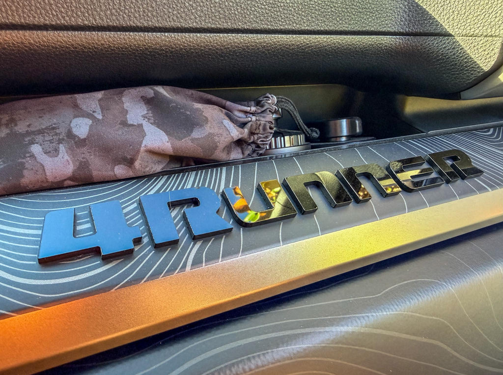 2025 Toyota 4Runner 6th Gen Acrylic Dash Letters ONLY