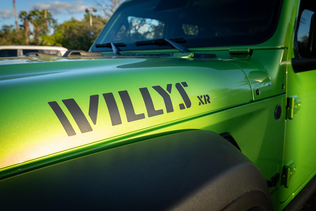XR Hood Decals Sticker Compatible with Jeep Wrangler Willys Xtreme Recon