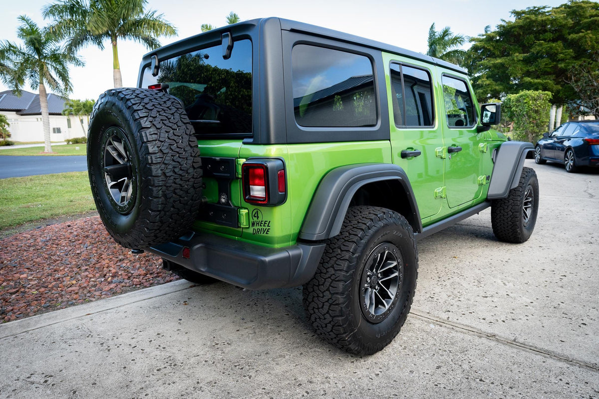 4 Wheel Drive Decal Sticker Compatible with Jeep Wrangler Willys JL 2018 2019 2020 2021 2022 2023 2024 2025 2026