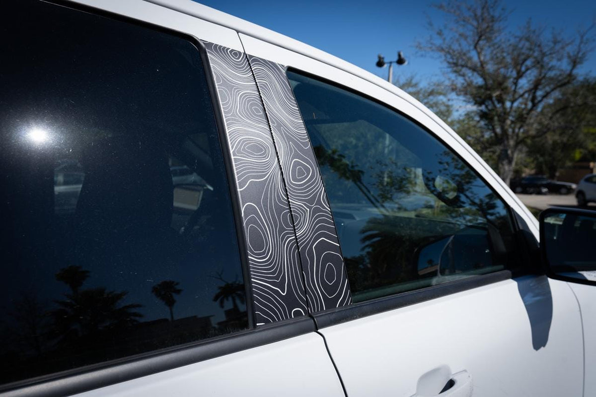 Topographic Map B Pillar Overlays for 2024 Ford Ranger Raptor 2025