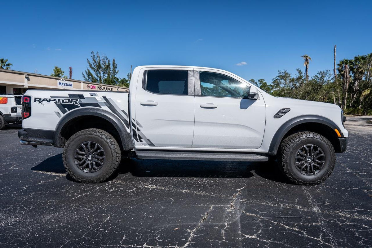 Topographic Map B Pillar Overlays for 2024 Ford Ranger Raptor 2025