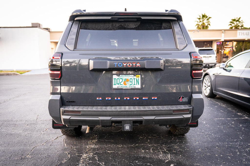 2025 Toyota 4Runner Retro 4 Wheel Drive Full Print Acrylic Emblem 2026