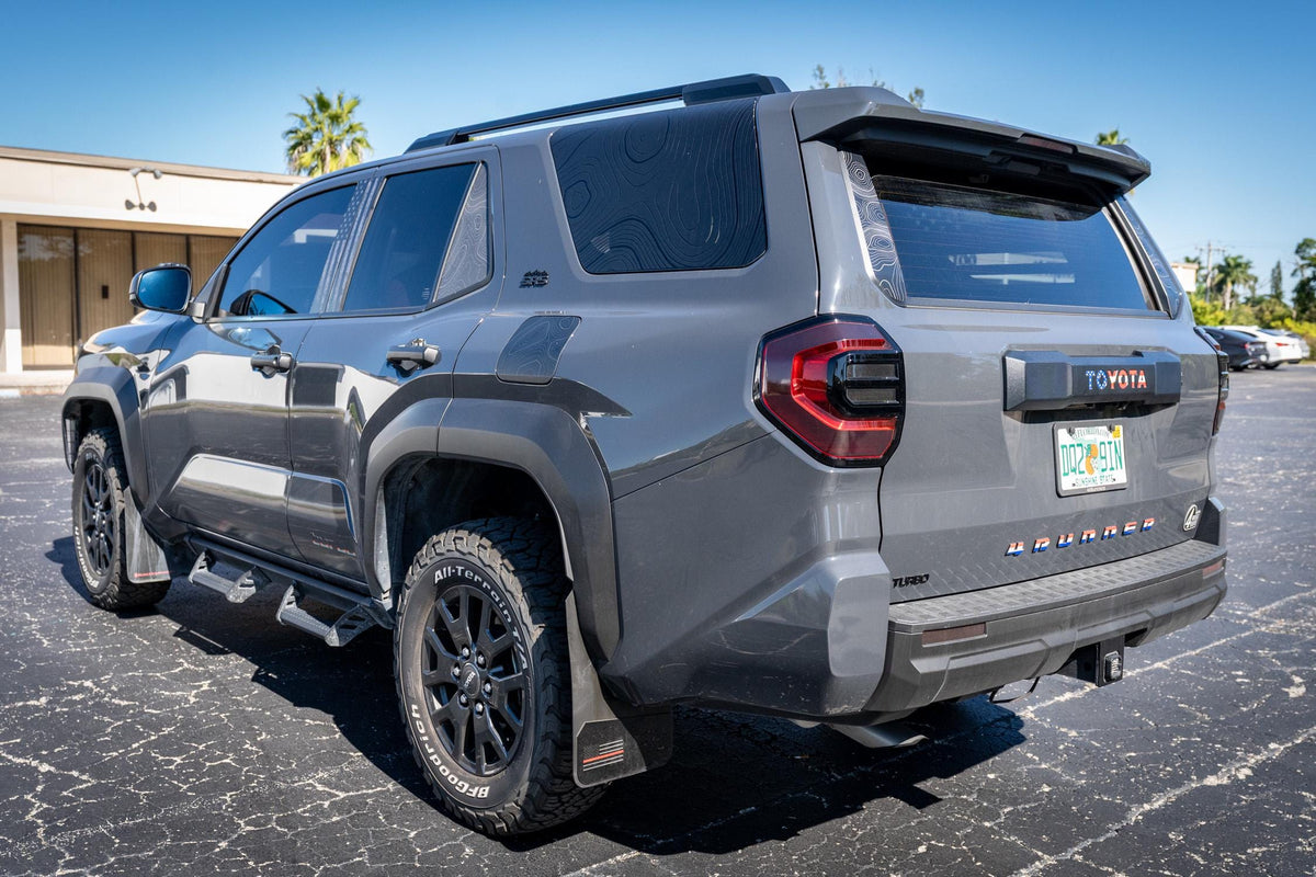 2025 Toyota 4Runner Topographic Rear Glass Trim Overlays Decals Stickers Graphics 6th Generation 2026