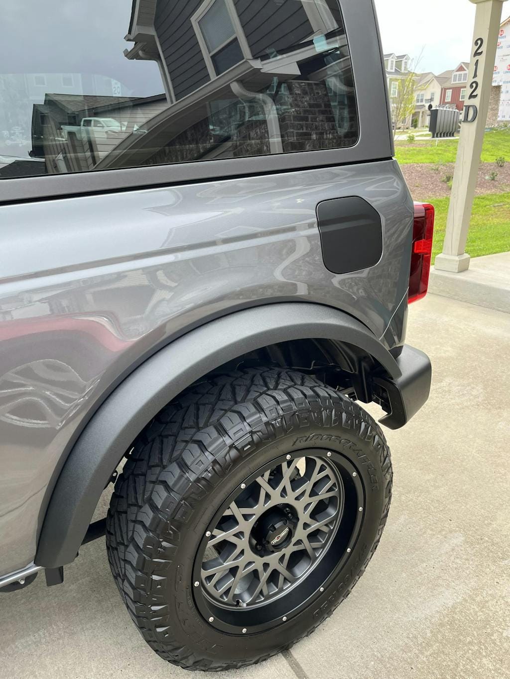 2021 Bronco Fuel Door Overlay Matte Black 2022 2023 2024 2025 2026