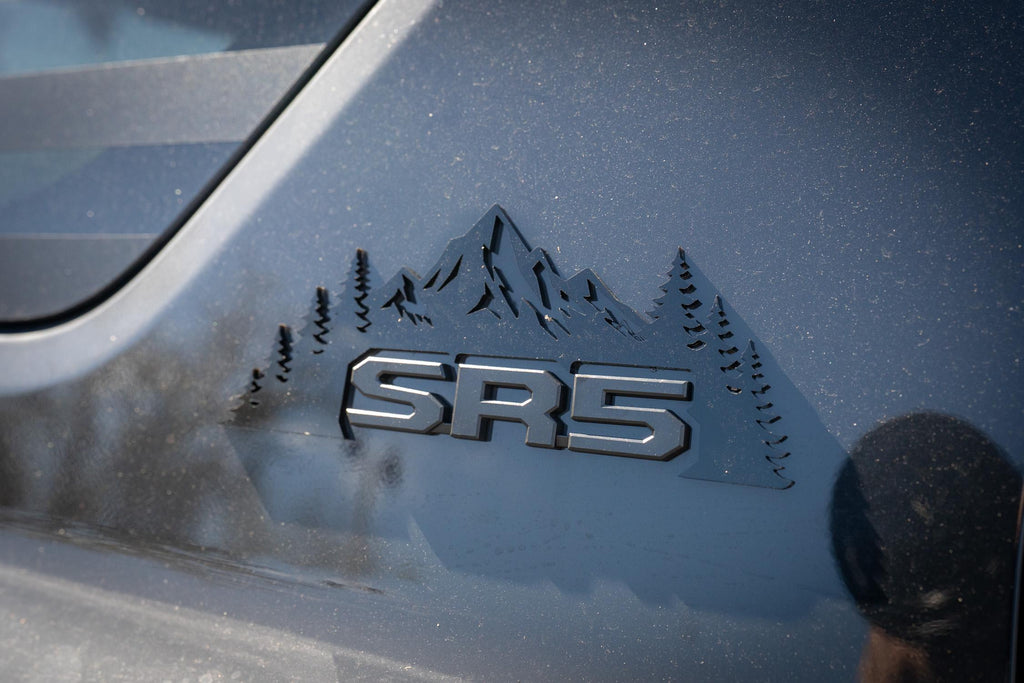 SR5 Black Acrylic Mountain Emblem V2 for 2025 Toyota 4Runner 6th Generation Pillars