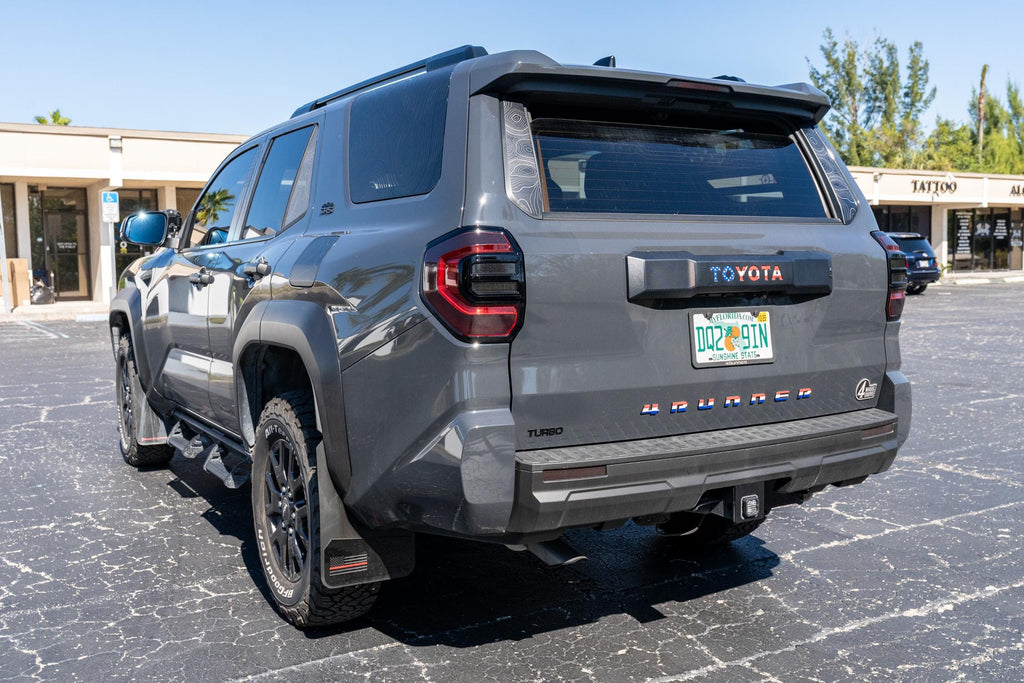 2025 Toyota 4Runner Topographic Rear Glass Trim Overlays Decals Stickers Graphics 6th Generation 2026