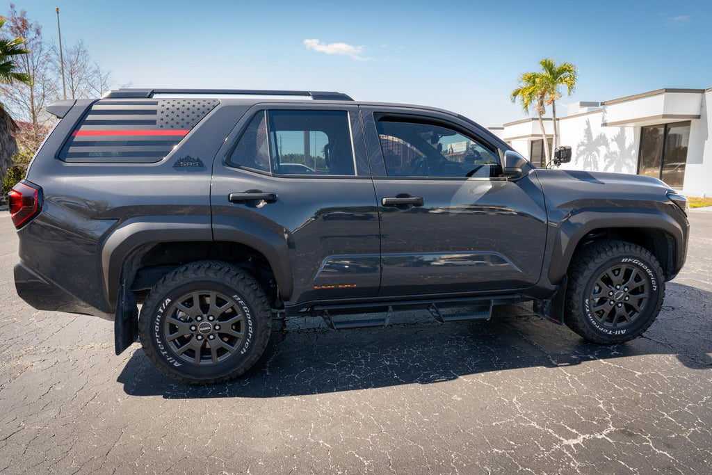 SR5 Black Acrylic Mountain Emblem V2 for 2025 Toyota 4Runner 6th Generation Pillars
