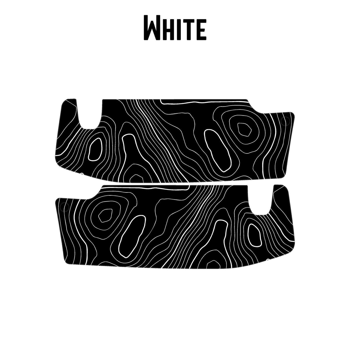 For Jeep Wrangler JL / Gladiator JTTopographic Sun Visor Overlay