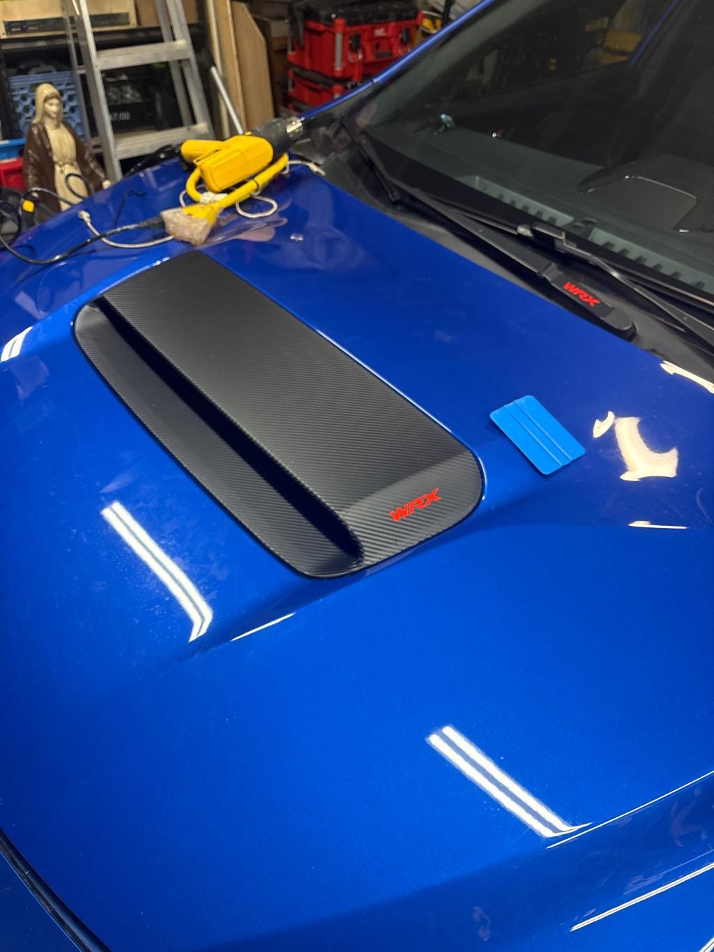 2022 WRX 3D Carbon Hood Scoop Overlay 2023 2024