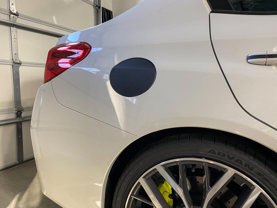 2015-2021 Subaru WRX STI 3D Fuel Door Overlay