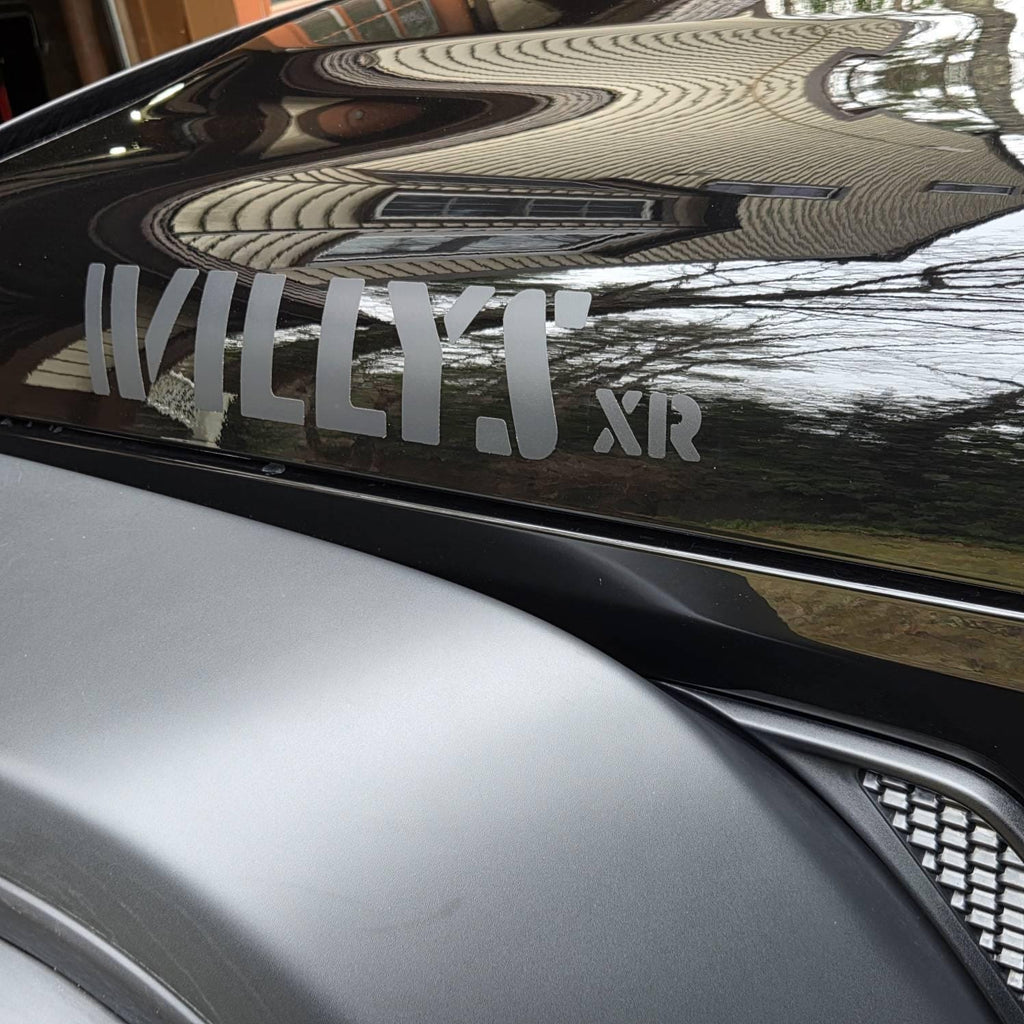 XR Hood Decals Sticker Compatible with Jeep Wrangler Willys Xtreme Recon