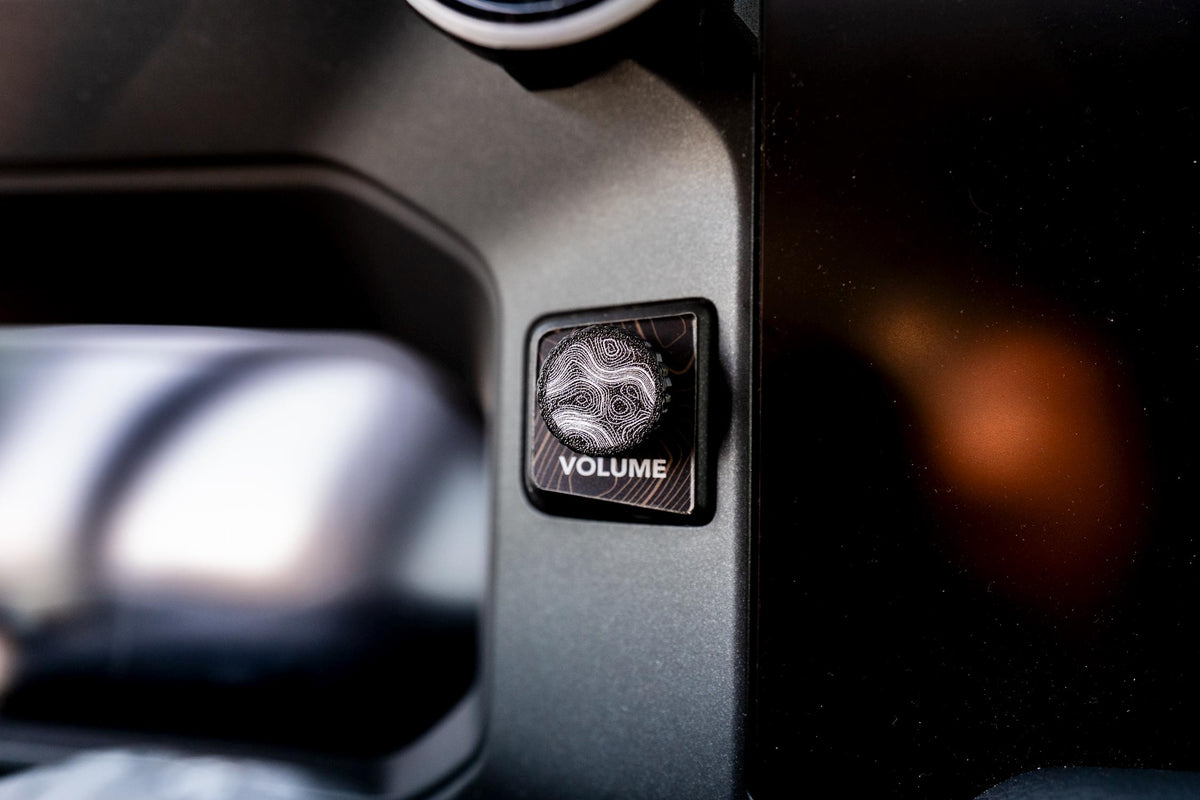 Custom Printed Radio Knob for 2024 Toyota Tacoma 8 Inch, 2025 Toyota 4Runner 8 Inch, 2024 Land Cruiser Interior Upgrade
