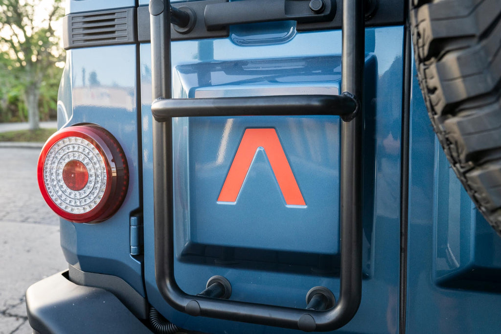 For INEOS Grenadier EMERGENCY Reflective Tailgate Lambda Logo Emblem Sticker Decal 2024 2025 2026